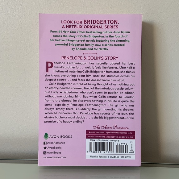 Paperback Bridgerton Book Romancing Mister Bridgerton By Julia Quinn Romance - Picture 2 of 7